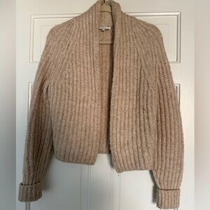 Vince Alpaca Cropped Rib Cardigan